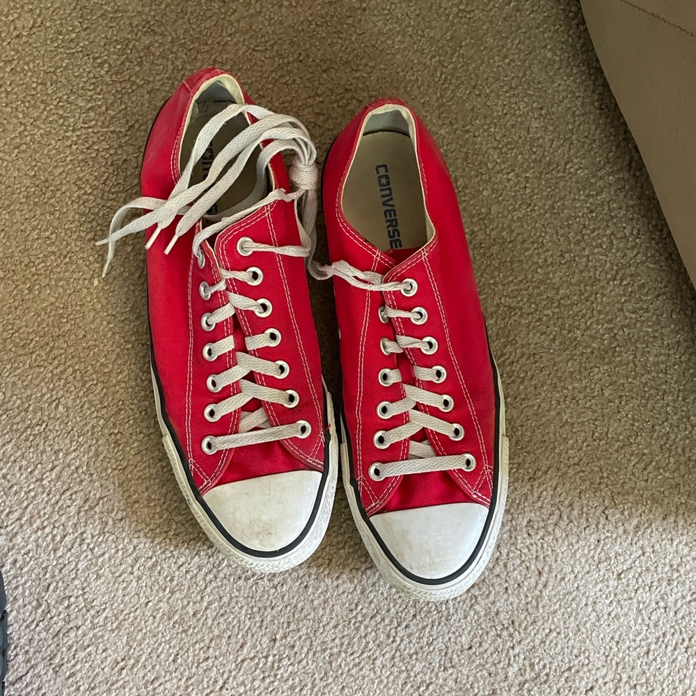 Converse Red and White Classic Sneakers